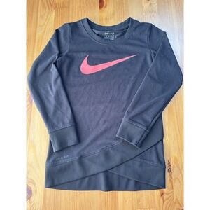 Girls' Nike Crossover Glittered Swoosh Dri-Fit Tunic Long Sleeve Top Size 4
